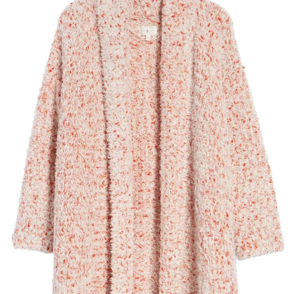 Lou & Grey Foliage Cardgian in Blush Pink